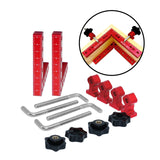 Maxbell 2 Pieces 90 Degree Positioning Square Clamp Kit for Shelving Cabinets