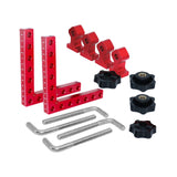 Maxbell 2 Pieces 90 Degree Positioning Square Clamp Kit for Shelving Cabinets