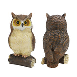 Maxbell Owl Figurine Indoor Hallway Office Standing Bedroom Desk Resin Sculpture