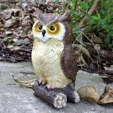 Maxbell Owl Figurine Indoor Hallway Office Standing Bedroom Desk Resin Sculpture