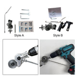 Maxbell Electric Drill Plate Cutter Cutting Drill Attachment for Steel Iron Aluminum Style A