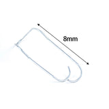 Maxbell 50x Plant Trellis Wire Clip Plant Connecting Buckles for Greenhouse Cucumber 8mmx8mm