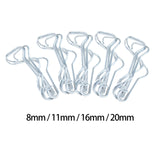 Maxbell 50x Plant Trellis Wire Clip Plant Connecting Buckles for Greenhouse Cucumber 8mmx8mm