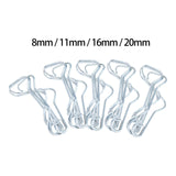 Maxbell 50x Plant Trellis Wire Clip Plant Connecting Buckles for Greenhouse Cucumber 8mmx8mm