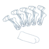 Maxbell 50x Plant Trellis Wire Clip Plant Connecting Buckles for Greenhouse Cucumber 16mmx16mm