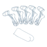 Maxbell 50x Plant Trellis Wire Clip Plant Connecting Buckles for Greenhouse Cucumber 20mmx20mm