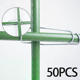 Maxbell 50x Plant Trellis Wire Clip Plant Connecting Buckles for Greenhouse Cucumber 20mmx20mm