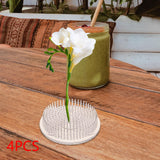 Maxbell 4x Flower Frogs Round Floral Arrangement Pin Holder for Home Decor Gardening