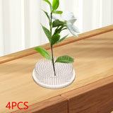 Maxbell 4x Flower Frogs Round Floral Arrangement Pin Holder for Home Decor Gardening