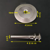 Maxbell Diamond Grinding Wheel Sturdy Mini Sanding Bit for Ceramics Alloy Steel Jade 45mm B
