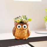 Maxbell Flower Pot Plant Pot Cartoon with Drainage Plant Containers Animals Planters Style A