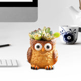 Maxbell Flower Pot Plant Pot Cartoon with Drainage Plant Containers Animals Planters Style A