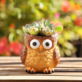 Maxbell Flower Pot Plant Pot Cartoon with Drainage Plant Containers Animals Planters Style A