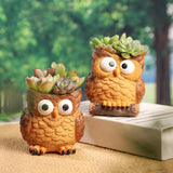 Maxbell Flower Pot Plant Pot Cartoon with Drainage Plant Containers Animals Planters Style B