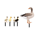 Maxbell 5Pcs Duck Animal Statue Stakes Acrylic Garden Stakes for Backyard Yard Decor