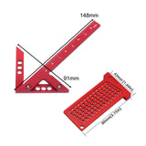 Maxbell Angle Line Caliber and T Type Ruler Professional Crafting Center Square Tool type A