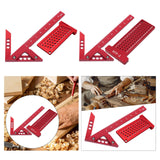 Maxbell Angle Line Caliber and T Type Ruler Professional Crafting Center Square Tool type A