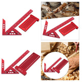 Maxbell Angle Line Caliber and T Type Ruler Professional Crafting Center Square Tool type A