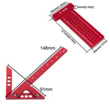 Maxbell Angle Line Caliber and T Type Ruler Professional Crafting Center Square Tool type B