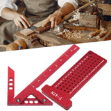 Maxbell Angle Line Caliber and T Type Ruler Professional Crafting Center Square Tool type B