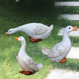 Maxbell Duck Statue Home Decor Yard Decoration Garden Figurine for Lawn Office Room