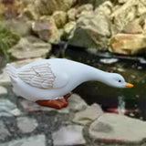 Maxbell Duck Statue Home Decor Yard Decoration Garden Figurine for Lawn Office Room