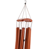 Maxbell Bamboo Chime Music Gift Modern Bless Wooden Wind Chime for Room Yard Outdoor