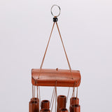 Maxbell Bamboo Chime Music Gift Modern Bless Wooden Wind Chime for Room Yard Outdoor