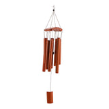 Maxbell Bamboo Chime Music Gift Modern Bless Wooden Wind Chime for Room Yard Outdoor