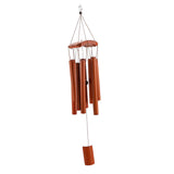 Maxbell Bamboo Chime Music Gift Modern Bless Wooden Wind Chime for Room Yard Outdoor