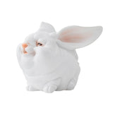 Maxbell Easter Mini Bunny Figurines Little White Rabbit Micro Landscape for Birthday Large