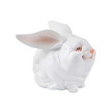 Maxbell Easter Mini Bunny Figurines Little White Rabbit Micro Landscape for Birthday Large