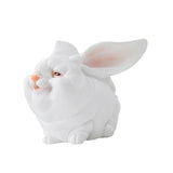 Maxbell Easter Mini Bunny Figurines Little White Rabbit Micro Landscape for Birthday Medium