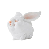 Maxbell Easter Mini Bunny Figurines Little White Rabbit Micro Landscape for Birthday Small