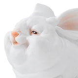 Maxbell Easter Mini Bunny Figurines Little White Rabbit Micro Landscape for Birthday Small