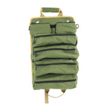 Maxbell Roll up Tool Bag Organizer Storage Pouch Large Capacity for Hobbyists Sturdy Green