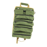 Maxbell Roll up Tool Bag Organizer Storage Pouch Large Capacity for Hobbyists Sturdy Green