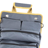 Maxbell Roll up Tool Bag Organizer Storage Pouch Large Capacity for Hobbyists Sturdy Grey