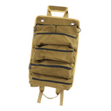 Maxbell Roll up Tool Bag Organizer Storage Pouch Large Capacity for Hobbyists Sturdy Khaki