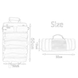 Maxbell Roll up Tool Bag Organizer Storage Pouch Large Capacity for Hobbyists Sturdy Khaki