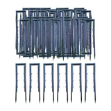 Maxbell 100x Landscape Staples Plastic Garden Stakes for Turf Outdoor Privacy Fences