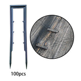 Maxbell 100x Landscape Staples Plastic Garden Stakes for Turf Outdoor Privacy Fences