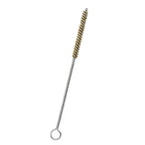 Maxbell Brass Bristles Tube Cleaning Brush Metal Wire Brush for Sink Plumbing Sturdy 20cmx1.6cm