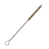 Maxbell Brass Bristles Tube Cleaning Brush Metal Wire Brush for Sink Plumbing Sturdy 20cmx1.6cm