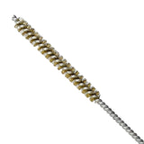 Maxbell Brass Bristles Tube Cleaning Brush Metal Wire Brush for Sink Plumbing Sturdy 20cmx1.6cm