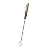 Maxbell Brass Bristles Tube Cleaning Brush Metal Wire Brush for Sink Plumbing Sturdy 20cmx1.8cm