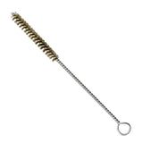 Maxbell Brass Bristles Tube Cleaning Brush Metal Wire Brush for Sink Plumbing Sturdy 20cmx1.8cm