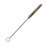 Maxbell Brass Bristles Tube Cleaning Brush Metal Wire Brush for Sink Plumbing Sturdy 20cmx1.8cm