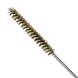Maxbell Brass Bristles Tube Cleaning Brush Metal Wire Brush for Sink Plumbing Sturdy 20cmx1.8cm