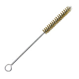 Maxbell Brass Bristles Tube Cleaning Brush Metal Wire Brush for Sink Plumbing Sturdy 23cmx2cm